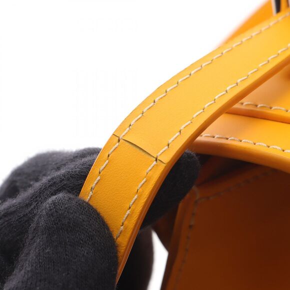 Goyard Handbag Saigon Pm Yellow Pvc Coated Canvas Leather Saigon Pm Ladies - Picture 9 of 10